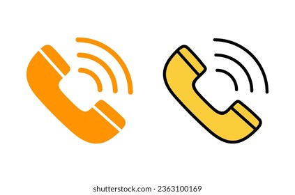 Call icon vector for web and mobile app. telephone sign and symbol. phone icon. contact us 