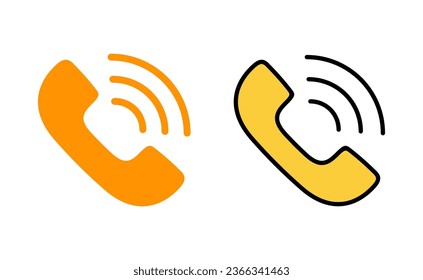Call icon vector for web and mobile app. telephone sign and symbol. phone icon. contact us 