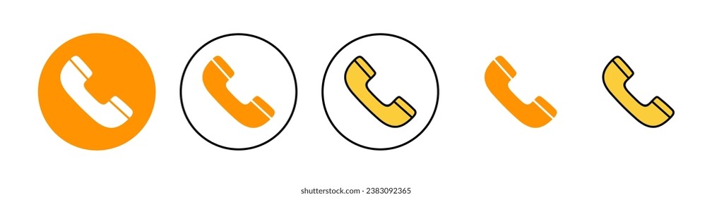 Call icon vector for web and mobile app. telephone sign and symbol. phone icon. contact us 