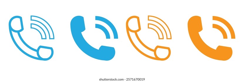 Call icon vector for web and mobile app. telephone sign and symbol. phone icon. contact us