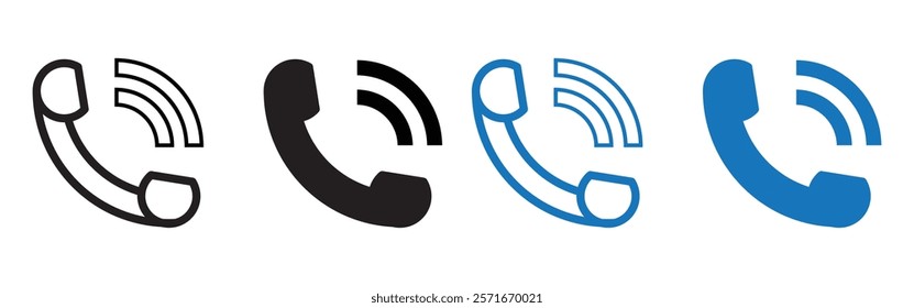 Call icon vector for web and mobile app. telephone sign and symbol. phone icon. contact us