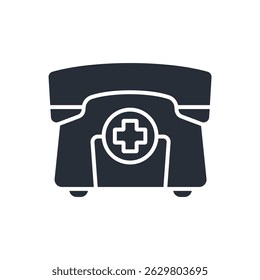 call icon. vector.Editable stroke.linear style sign for use web design,logo.Symbol illustration.