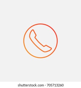 Call icon.gradient illustration isolated vector sign symbol