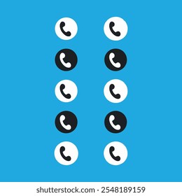 Call icon,Phone icon, Telephone and Mobile Phone symbol pack