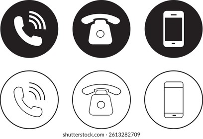 call icons set. Cell phone vector icon, Cell phone icons for web design. Call sign and symbol. telephone symbol,
