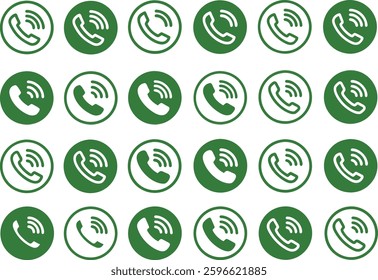 Call icons set  vector illustration on white background