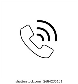 Iconos de llamada. Vector de línea simple
