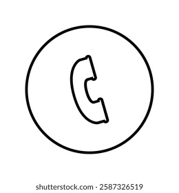 Call illustrated in vector on white background
