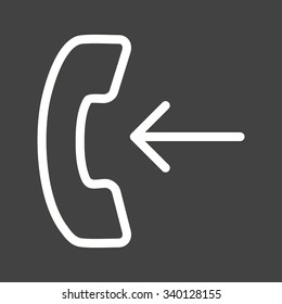 Call, incoming, connection icon vector image. Can also be used for IT and communication. Suitable for use on web apps, mobile apps and print media.