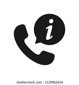 call information icon. app vector