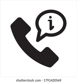 Call information icon. Customer Service Icon