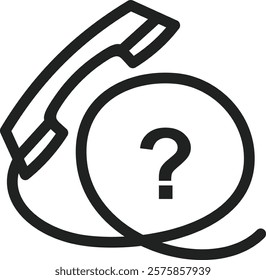 Call for Information icon vector. Suitable for mobile apps, web apps and print media.