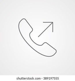 Call Line Icon. Eps-10.