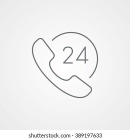 Call Line Icon. Eps-10.