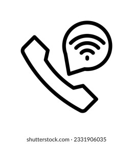 call line icon illustration vector graphic. Simple element illustration vector graphic, suitable for app, websites, and presentations isolated on white background
