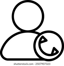 call line icon illustration vector