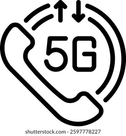 call line icon illustration vector