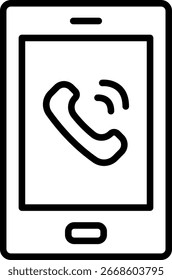 Design do vetor do ícone da linha de chamada