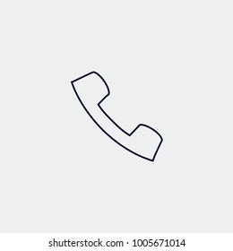 call line icon, Vector illustration. phone icon