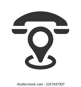 Call location icon, Vector Graphics