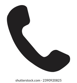 Call log icon in black and white vector.