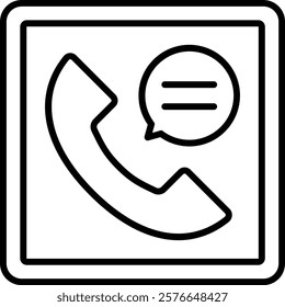 Call Log vector icon. Can be used for printing, mobile and web applications.