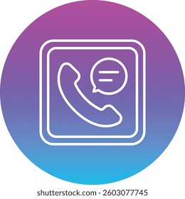 Call Log vector icon. Can be used for printing, mobile and web applications.