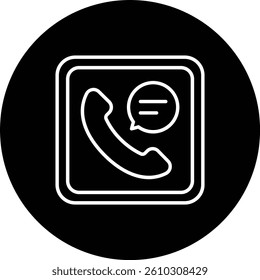Call Log vector icon. Can be used for printing, mobile and web applications.