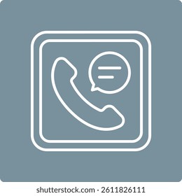 Call Log vector icon. Can be used for printing, mobile and web applications.