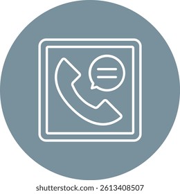 Call Log vector icon. Can be used for printing, mobile and web applications.
