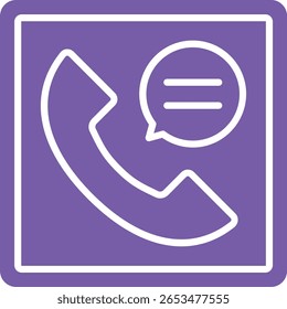 Ícone de vetor de Log de Chamada. Pode ser usado para impressão, aplicativos móveis e da Web.