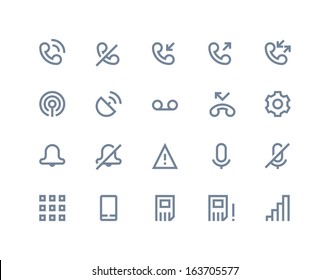 Call logs icons. Line series