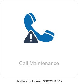 Call Maintenance and calling icon concept