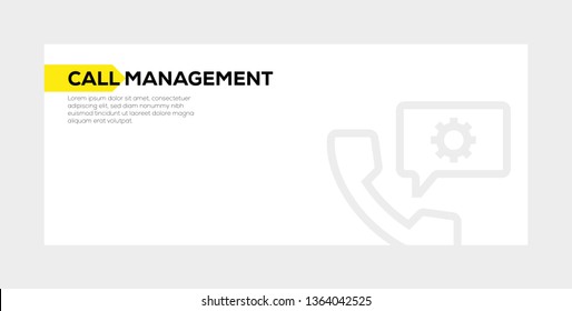 CALL MANAGEMENT BANNER CONCEPT