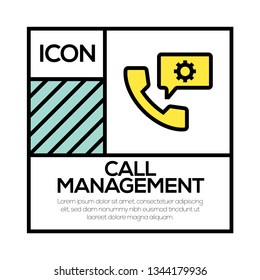 CALL MANAGEMENT ICON CONCEPT