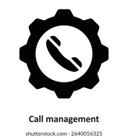 Call management  Vector Icon which can easily modify or edit

