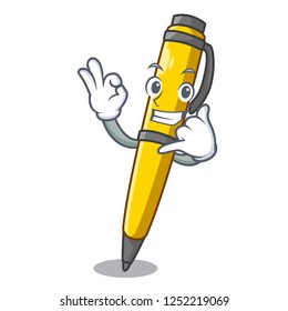 Call me antique ink pen shape on cartoon Call me antique ink pen shape on cartoon