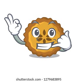 Call me apple pie isolated in the mascot
