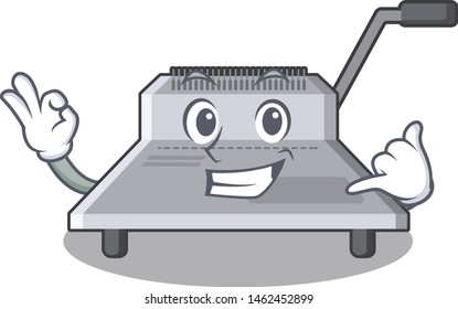 Call me binding machine a in the character