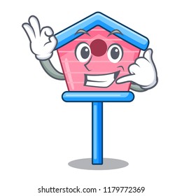 Call me bird house on a tree cartoon