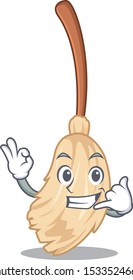 Call me broom behind in the character door