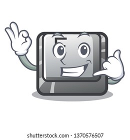 Call me button F on a keyboard cartoon