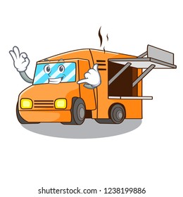 Call me character food truck with awning beautiful