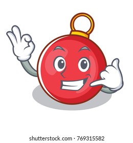 Call me Christmas ball character cartoon
