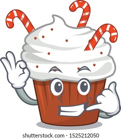 Call me christmas cupcake with in cartoon shape