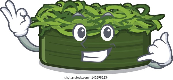 Call me chuka wakame in a cartoon bowl
