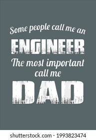 Call Me Papa Engineer Genius Engineering Vater Geschenkidee Design Vektorgrafik für Design und Print Poster Leinwand