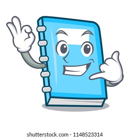 Call me education mascot cartoon style