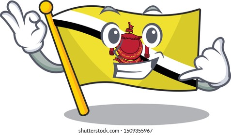 Call me flag brunei darussalam with the character