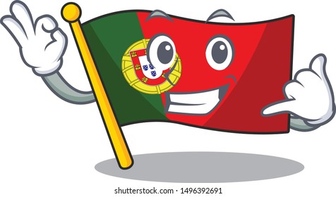 Call me flag portugal isolated in the character